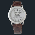 Pet Lover Watch – Upload Your Pet’s Photo & Name – Armbanduhr<br><div class="desc">Celebrate your furry friend with this customizable watch! Upload your dog or cat’s photo and add their name to create a paw-some gift for pet lovers. Whether you’re a dog mom,  cat dad,  or honoring a pet’s memory,  this watch is the perfect keepsake.</div>