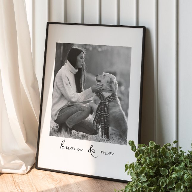 Pet Lovers Dog Mom Or Dog Dad Personalized Message Poster (Von Creator hochgeladen)