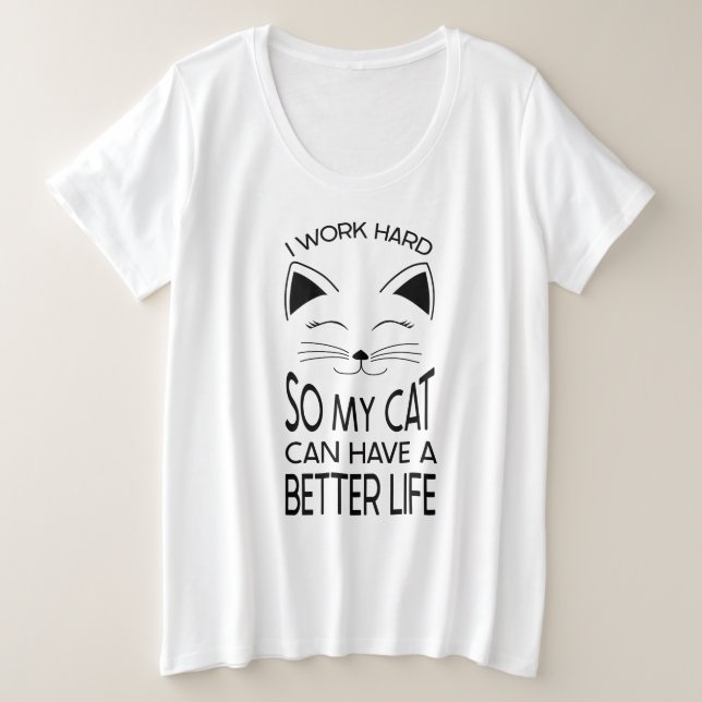 Pet Lovers Plus Size T - Shirt (Design vorne)