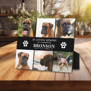 Pet-Memorial 6 x Foto in Love Memory Fotoplatte