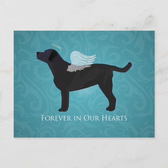 Pet-Memorial Beileid Pet Loss Design Postkarte (Vorderseite)