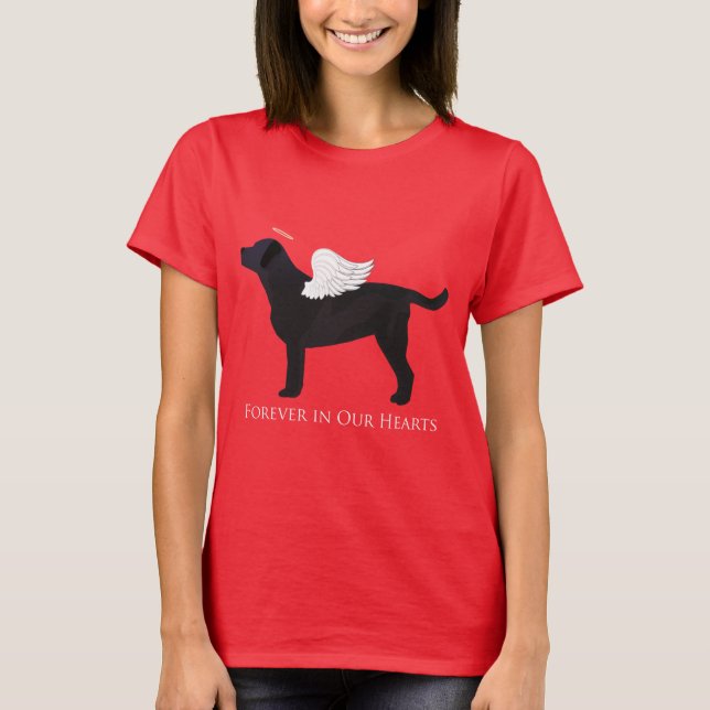 Pet-Memorial Beileid Pet Loss Design T-Shirt (Vorderseite)