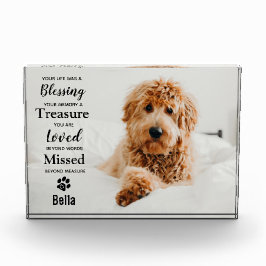 Pet Memorial Beileid Pet Loss Dog Fotoblock