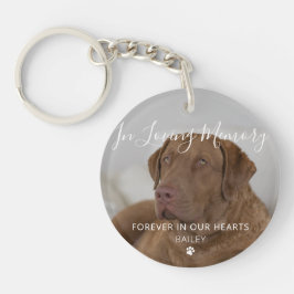 Pet Memorial Dog Photo Pet Loss Keepsake Schlüsselanhänger