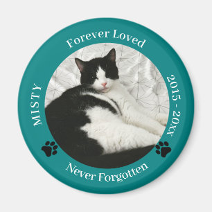 Pet Memorial Forever Love Cat Foto Schlüsselanhäng Magnet