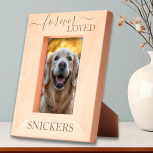 Pet Memorial Forever Love Geätzte Rahmen