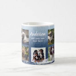 Pet Memorial FOTO COLLAGE Geschenk - TEXT hinzufüg Kaffeetasse