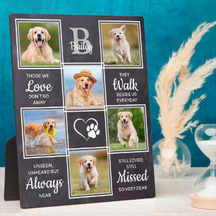Pet Memorial Hund Keepake Beileid Quote Pet Loss Fotoplatte