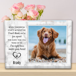 Pet Memorial Keepake Dog Fotoblock