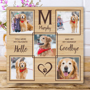 Pet Memorial Keepake Einzigartiges Foto Collage Fotoplatte