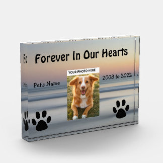 Pet Memorial Keepake Foto Block
