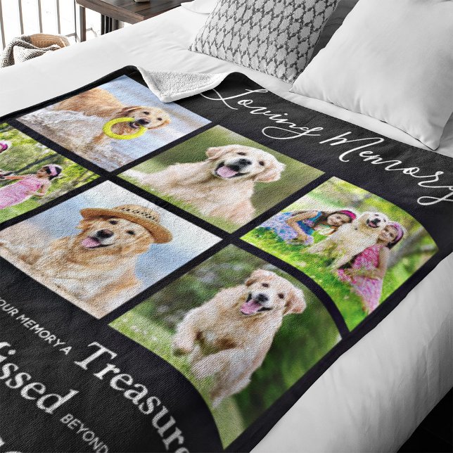 Pet Memorial Keepake Geschenk 6 Hund Foto Collage Fleecedecke (Von Creator hochgeladen)