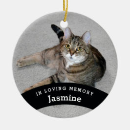 Pet Memorial Personalisiert Add Name and Foto Keramikornament