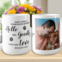 Pet Memorial Personalisiert Foto Kaffee Tasse