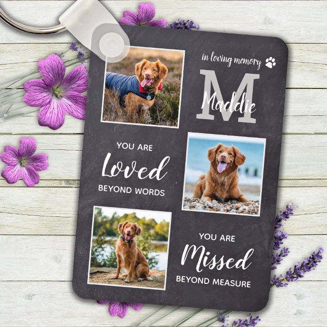 Pet Memorial Pet Loss Geschenk Personalisierter Hu Schlüsselanhänger (Von Creator hochgeladen)