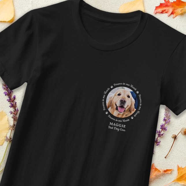 Pet Memorial Pet Loss Geschenk Personalisiertes Fo T-Shirt (Von Creator hochgeladen)