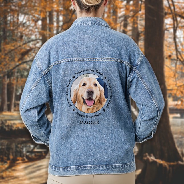 Pet Memorial Pet Loss Halten Sie die benutzerdefin Jeansjacke (Von Creator hochgeladen)