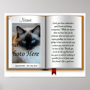 Pet Memorial Postal Print - Religious - Cat Dog Poster