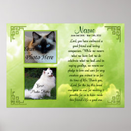 Pet Memorial Poster Print - Religious - Cat Dog