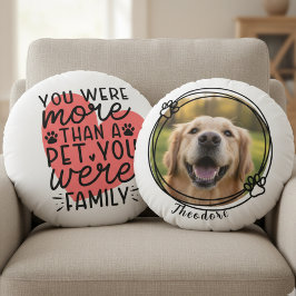 Pet Memorial Regenbogenbrücke Hundeverlust Rundes Kissen