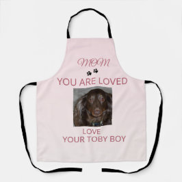 Pet Mom Loved Photo Schürze
