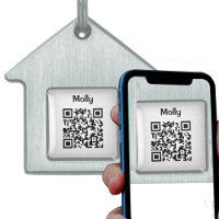 Pet Name mit QR Code Design Pet ID Tag