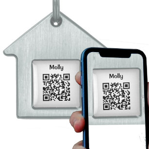 Pet Name mit QR Code Design Pet ID Tag Tiermarke