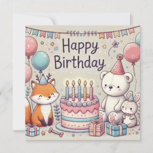 Pet Pals zum Geburtstag Einladung