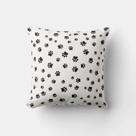 Pet Paw - Auto oder Hund Nahtloses Muster Kissen