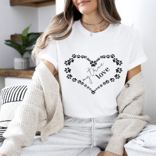 Pet Paw Heart   Meine wahre Liebe T-Shirt