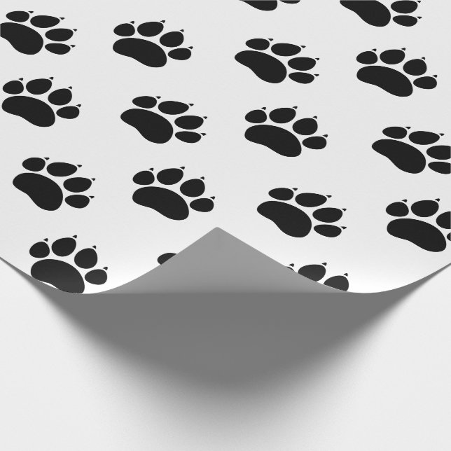 Pet Paw Muster Geschenkpapier (Ecke)