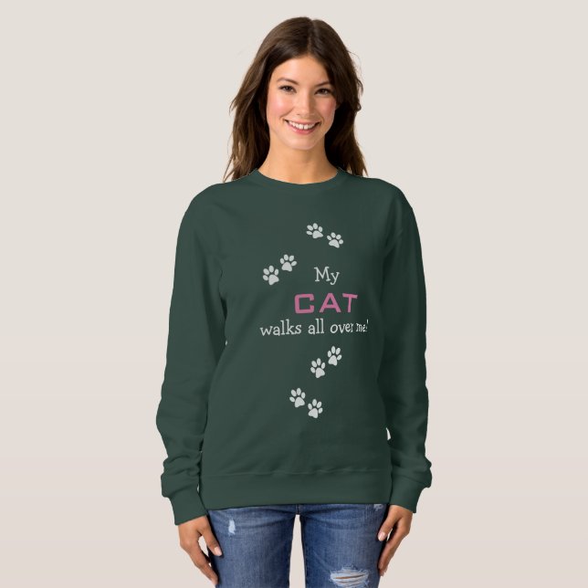 Pet Paw Prints Design Clothing Sweatshirt (Vorne ganz)