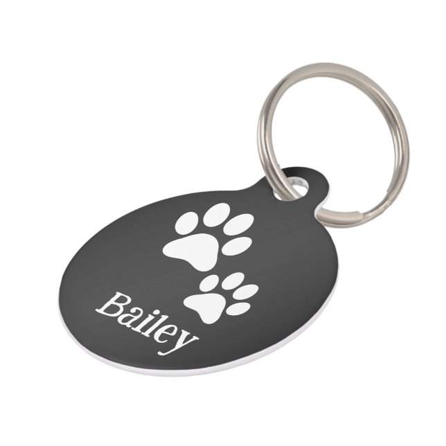 Pet Paw Simple (Bailey) Haustiermarke (Seite)