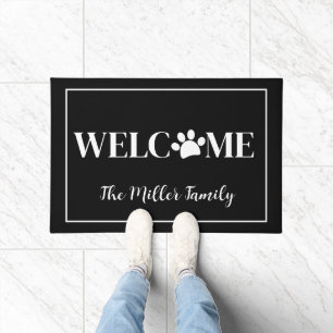 Pet Paw Willkommen bei Name Doormat Fußmatte