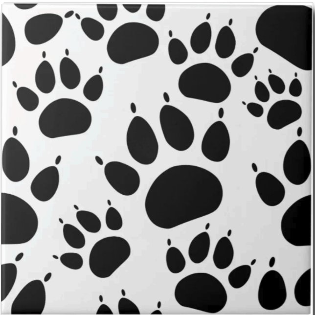 Pet Paws Dog and Cat Paw Prints Custom Fliese (Von Creator hochgeladen)
