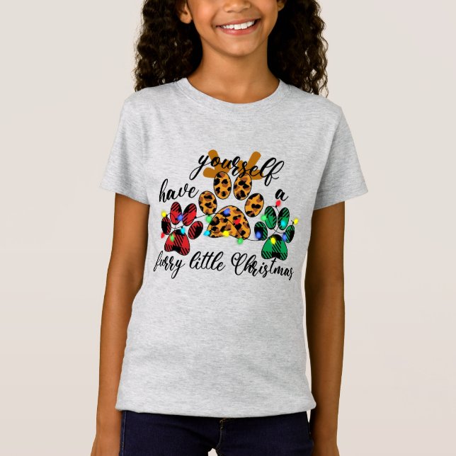 Pet Paws haben sich ein zorniges Weihnachtsfest T-Shirt (Vorderseite)