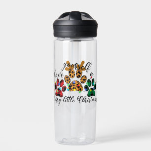 Pet Paws haben sich ein zorniges Weihnachtsfest Trinkflasche