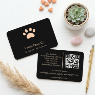 Pet Paws Pflege Anpassung Minimal Mehrzweck Visitenkarte