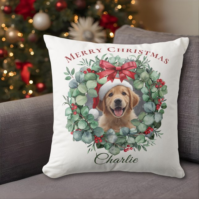 Pet Photo Christmas – Personalized Holiday Gift Kissen (Von Creator hochgeladen)