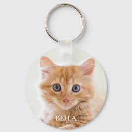 Pet Photo Personalized Cat Keepsake Keychain Schlüsselanhänger