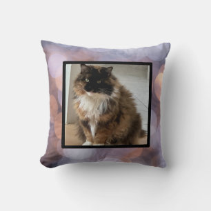 pet photo - purple dots kissen