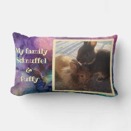 Pet Photo - purple paint Lendenkissen