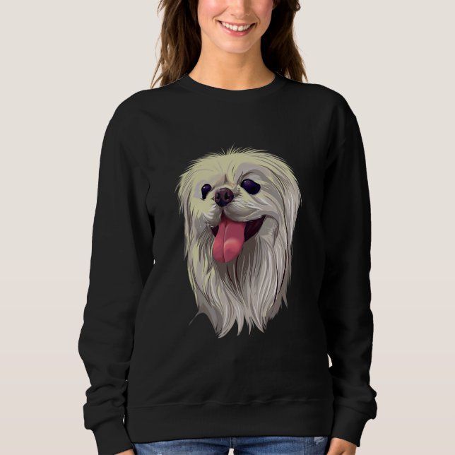 Pet Poodle Niedlich Sweatshirt (Vorderseite)