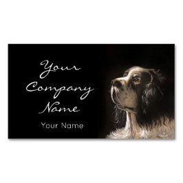 pet portrait painting card magnetische visitenkarte