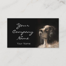pet portrait painting card visitenkarte