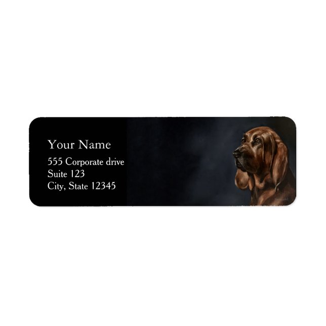 Pet Portrait Painting Return Address Labels (Vorne)