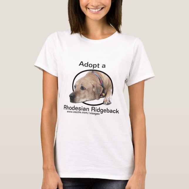 Pet Rhodesian Ridgeback Dog Picture T-Shirt (Vorderseite)
