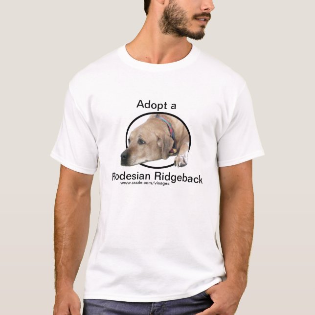 Pet Rhodesian Ridgeback Dog Picture T-Shirt (Vorderseite)