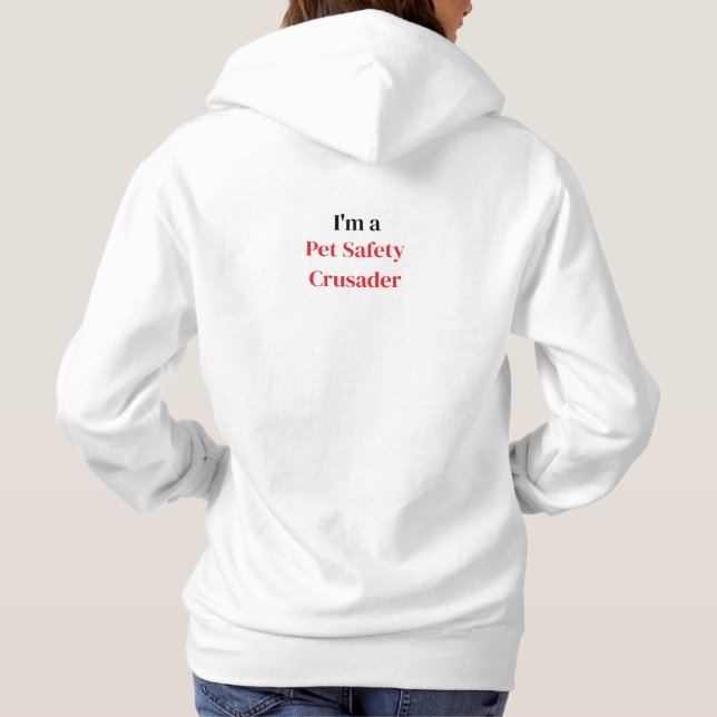 Pet Safety Crusader Women's Hoodie (Rückseite)