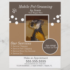 Pet Services Grooming Dog Foto Flyer